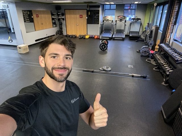Bradley Akers in a private training studio